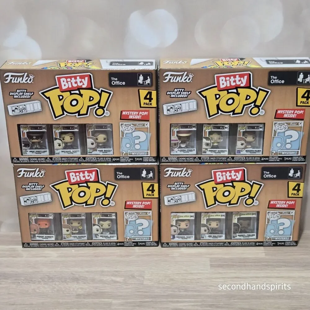 The Office Funko Bitty POP Mini Figures 4 Boxes 16 Total Dwight Michael Erin